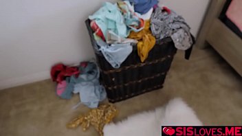 Preview 3 of Siene West - Sexy Latina Gina Valentina deep throat blowjob her step brothers schublig!
