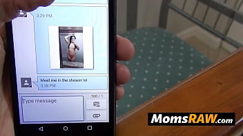 Preview 2 of Duck More - Milf uses her stepson&#039_s phone to seduce him into banging her