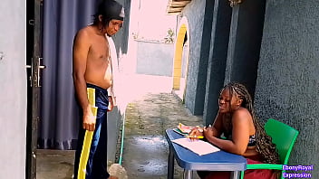 Preview 1 of Desi Iindian Village - Good neighbor helping me with my assignment just the way I like it