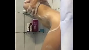 Preview 3 of My Stepsister Is A Shemale - Tomando banho