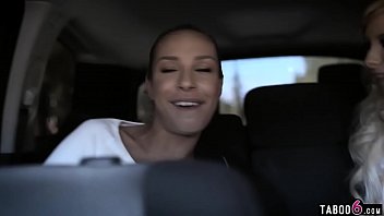 Preview 1 of 5 Boy One Girl In Porn - Uber driver fucks two blonde teen sluts who needed cash