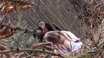 Preview 1 of Squirt Shit - Masked men fuck the girl in the woods