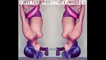 Preview 2 of Bbw Granny I Boy - Brittney Jones playing on her fuck swing.