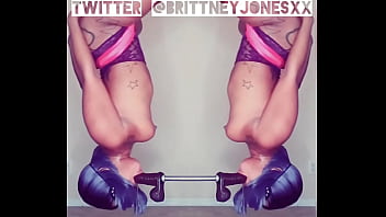 Preview 1 of Bbw Granny I Boy - Brittney Jones playing on her fuck swing.