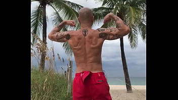 Preview 2 of 3sex Kolkatar - FLEXING BACK AT THE BEACH