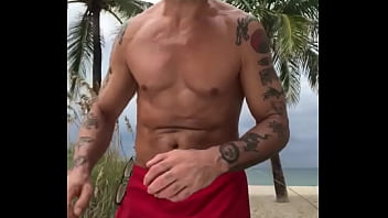 Preview 1 of 3sex Kolkatar - FLEXING BACK AT THE BEACH