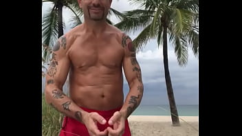 Preview 4 of 3sex Kolkatar - FLEXING BACK AT THE BEACH