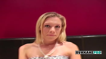 Preview 1 of Mom Sph Joi - Hot blonde Claudia takes an enormous load of jizz on her face