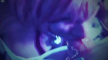 Preview 3 of Roket Sex - Pink haired bitch gives an incredibly slobbery blowjob