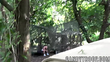 Preview 2 of Pakistan Sxey Move - Cocksucking soldiers have an outdoor anal probing orgy