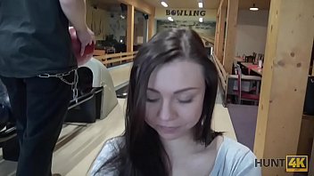 Preview 2 of Hd 1080p Step Mom Blckmail - HUNT4K. Guy penetrates attractive beauty while cuckold plays bowling
