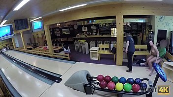 Preview 3 of Hd 1080p Step Mom Blckmail - HUNT4K. Guy penetrates attractive beauty while cuckold plays bowling
