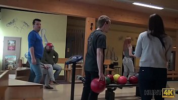 Preview 1 of Hd 1080p Step Mom Blckmail - HUNT4K. Guy penetrates attractive beauty while cuckold plays bowling
