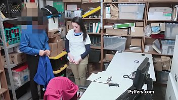 Preview 2 of Ftrde - Perky raven teen swindler caught and fucked
