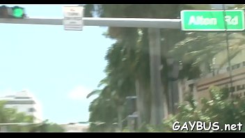 Preview 1 of Xxxvideo Mumi - Raunchy cock riding with 2 lusty homosexual hunks at the car park