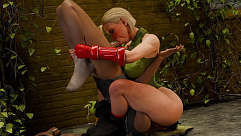 Preview 2 of Mobile Milfs Asian Bisexual - Cammy White Lo Orde&ntilde_a Agarr&aacute_ndolo Duro Sus Bolas | Street Fighter