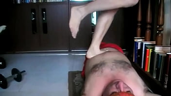 Preview 2 of Mbuhjazpw - 60 Jumps on the Fakir&#039_s Belly (Stomach Demolition)