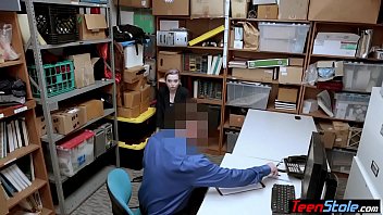 Preview 1 of Puja Umarshankar - Emo teen thief with piercings fucked by a mall cop