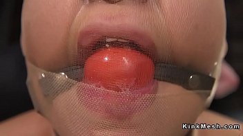 Preview 1 of Chanig Sex - Brunette slave gets hose over face