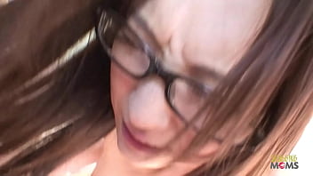 Preview 4 of Hindi Hijab Bf Sexy Vedeo - Nerdy looking Asian babe with a hairy pussy fucked and received a creampie