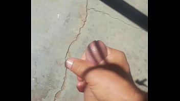 Preview 3 of Shemale Fucks Guy Cum Hands Free - Suntan jerker