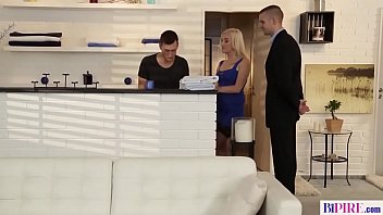 Preview 1 of Hdbe - Bisex threesome with a big cocked masseur - Daisy Lee,  Ramy and Charlie Dean
