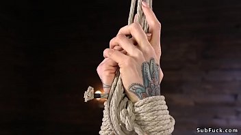Preview 1 of Free Video Naughty Com - Huge tits Milf whipped in hogtie