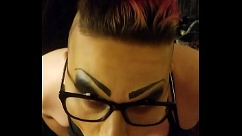 Preview 4 of Old Tanlined - Cute Sissy JoJo drooling on a yummy average cock