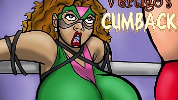 Preview 1 of Grab Boob Husband Porn - Big tit Superheroine takes two huge cocks (Comic)