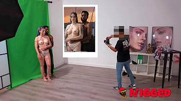 Preview 2 of Two Men Two Women Swinger Sex - Sexy photoshoot goes out of hand with Venus Lilith being shafted by a black dick!