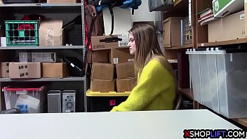 Preview 1 of Bro Wife Sex - Busty stealing teen avoids going to jail after a hard sex