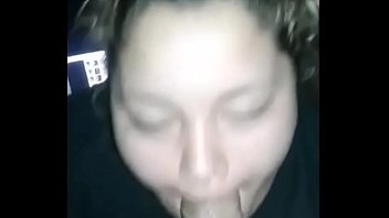 Preview 1 of Chubby Big Tit Squirting - Chunky Teen Blowing A Lucky Dude