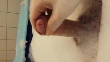 Preview 3 of Toilet Gangbang - Senjin the Dragon jerking off in the tub