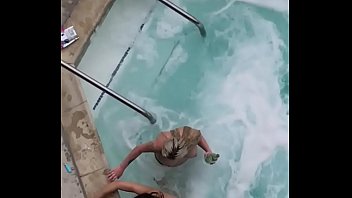 Preview 4 of Mike Adriano Funs Dani Daniels - Caught naked girls in the pool.