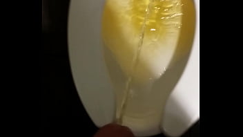 Preview 2 of Uae Boobs - Another long yellow piss in a public toilet.