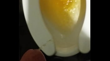 Preview 3 of Uae Boobs - Another long yellow piss in a public toilet.