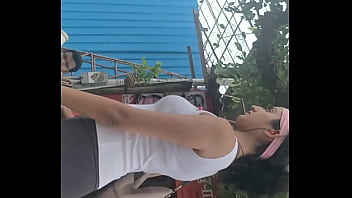 Preview 3 of Morial And Sara Jay - Big ass gym babe on street