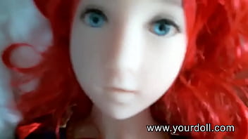 Preview 4 of Jizz In Boob - Fuck my redhead superman cosplay doll