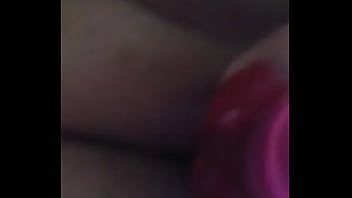 Preview 4 of Cleavage Bollywood Heroin - Wife Masturbating with Rabbit makes herself Cum