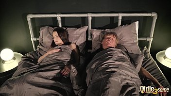 Preview 1 of Two Black Fucking White Girl - Cheating girlfriend caught in act turns in threesome with grandpa