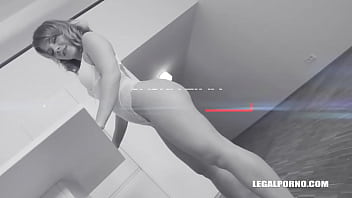 Preview 1 of Sinful Damia - Dirty Slut Sasha Zima loves PEE with DAP and Balls Deep Anal