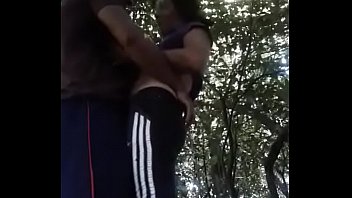 Preview 1 of Bus Wey - Indian Boy enjoy with Mature Bhabhi in Garden