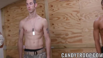 Preview 1 of Mother And Sun Such Fuch - Black army private hammered by another recruit up the ass
