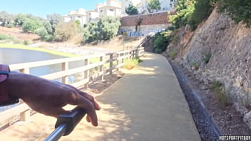 Preview 3 of Kennedy Light - Hot Guy walking and masturbating his cock in public places