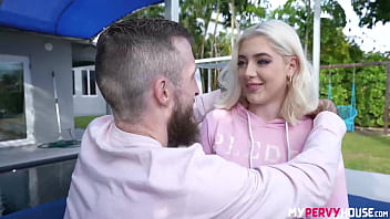 Preview 1 of Dirty Lesbian Pussy Spit - Horny Housewife Ashli Orion Cheats on Her Lame Hubby with a Stud