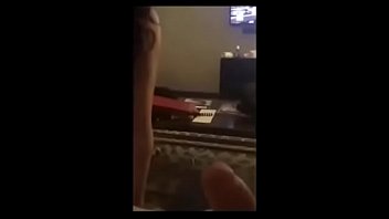 Preview 4 of Frenchabic Couch - sexy white teens sharing a black cock in hotel room