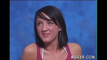Preview 2 of Fake Years - Fine babe with tiny tits and large bubble ass gives a throat job