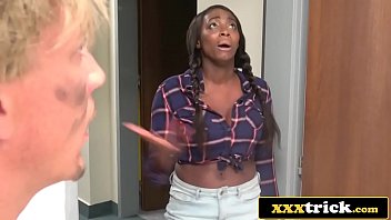 Preview 2 of Wayne Now - Frustrated Ebony Housewife Fucked By Pervy Handyman - Jai James
