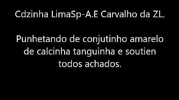 Preview 1 of Vikatinada Sex - Cdzinha LimaSP Punhetando de conjutinho amarelo de calcinha tanguinha e soutien todos achados maio2018