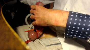 Preview 2 of Foot And Beating Dick - CFNM s wanking and sucking cock